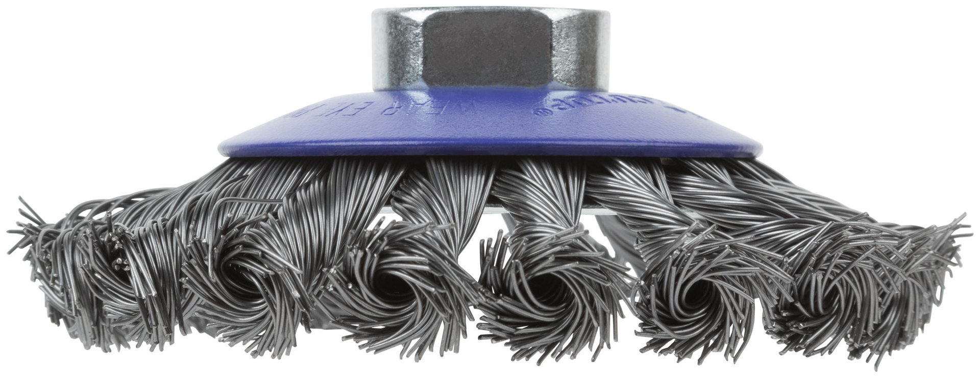 Щетка для УШМ, М14, тип Тарелка, крученая проволока 0,5 мм, 100 мм, блистер, CUTOP Profi (82-905)