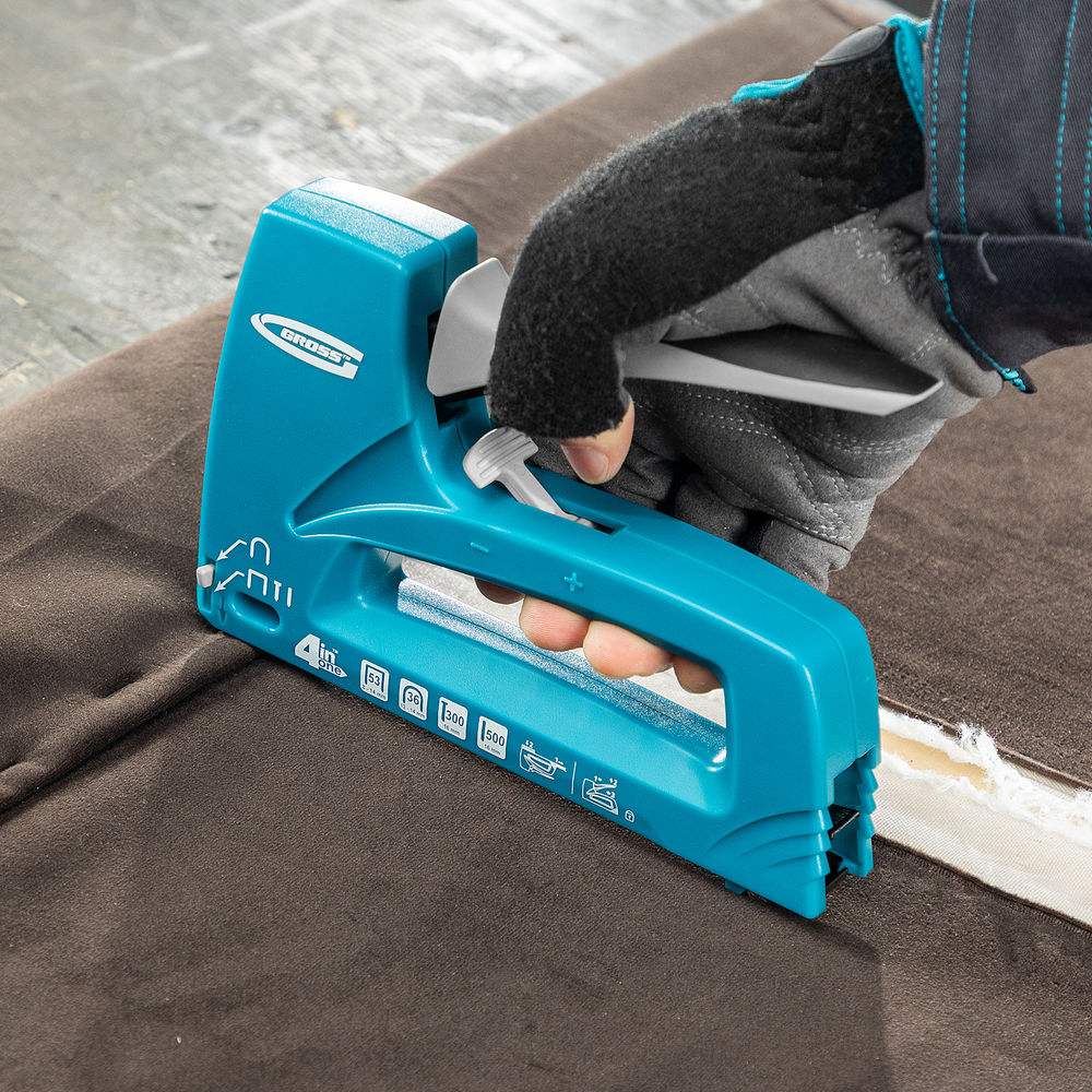 Скобы, 8 мм, для мебельного степлера, усиленные, тип 53, 1000 шт Gross (41708)