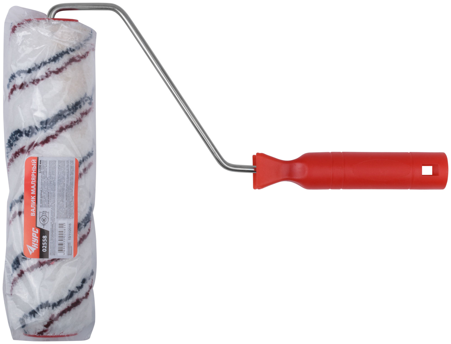 Валик микроволокно, стержневая система, диам. 40/62 мм, ворс 11 мм, бюгель 6 мм, 230 мм (02558)