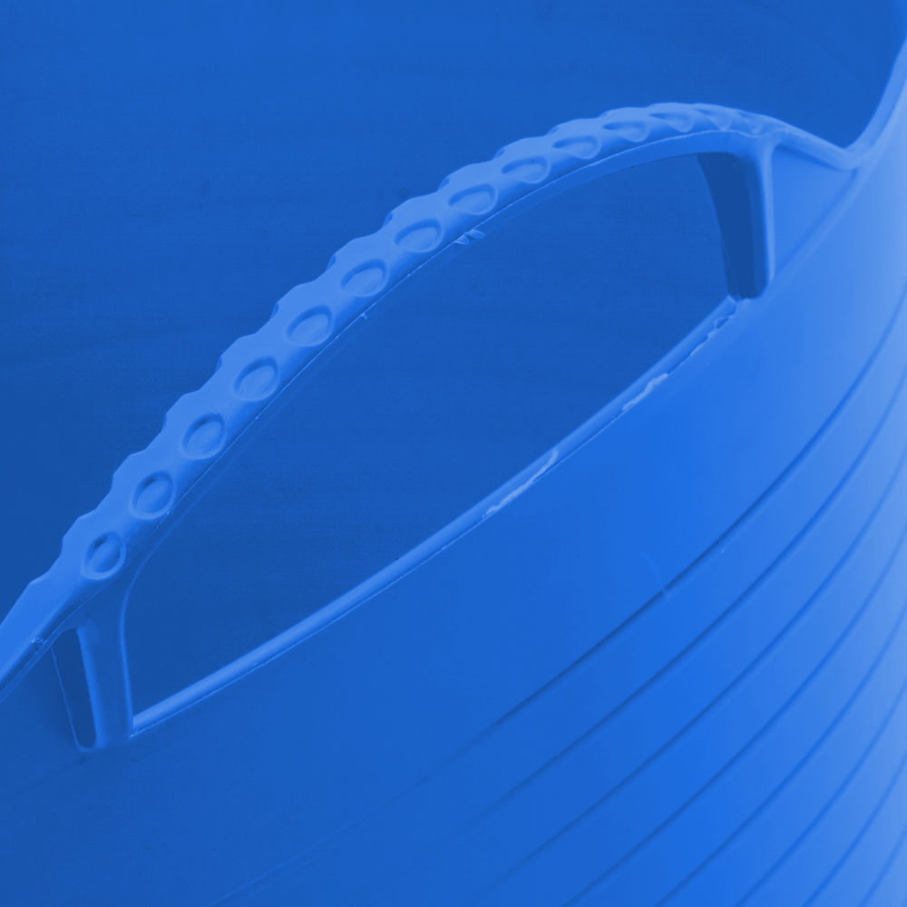 Ведро гибкое сверхпрочное, 28 л, синее, Сибртех (67523)