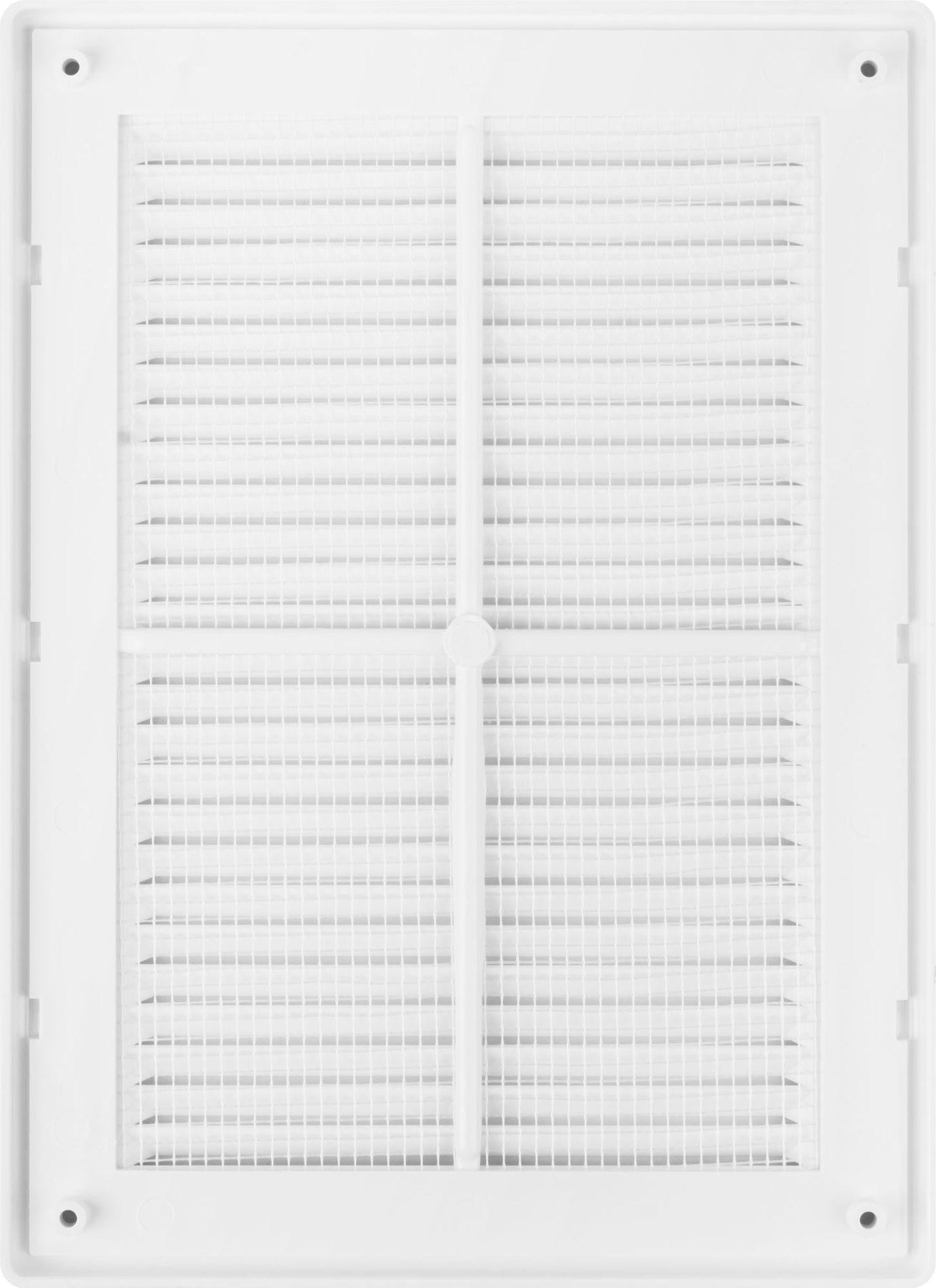 Вентиляционная решетка, пластиковая, 185 х 255 мм, съемная с сеткой (75042)