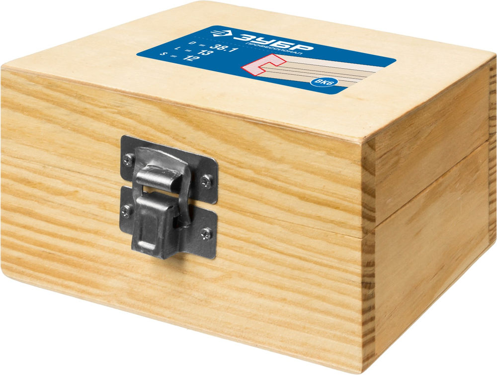 Фреза четвертная фальцевая 38.1?13 мм с подшипниками хвостовик 12 мм ЗУБР Профессионал 28759-38.1-H6