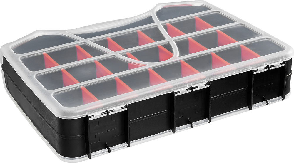 Органайзер 320 х 260 х 70 мм двухсторонний с 42 ячейками ЗУБР ДОН-42 38036-42