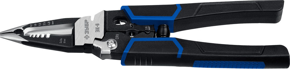 Клещи электромонтажные ЭК-6 6-в-1 210 мм ЗУБР Профессионал 23348