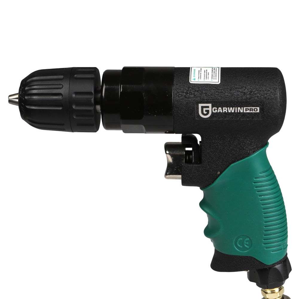 Дрель пневматическая 3/8 10 мм 1800 об/мин с реверсом, GARWIN PRO, 802035-38-1800