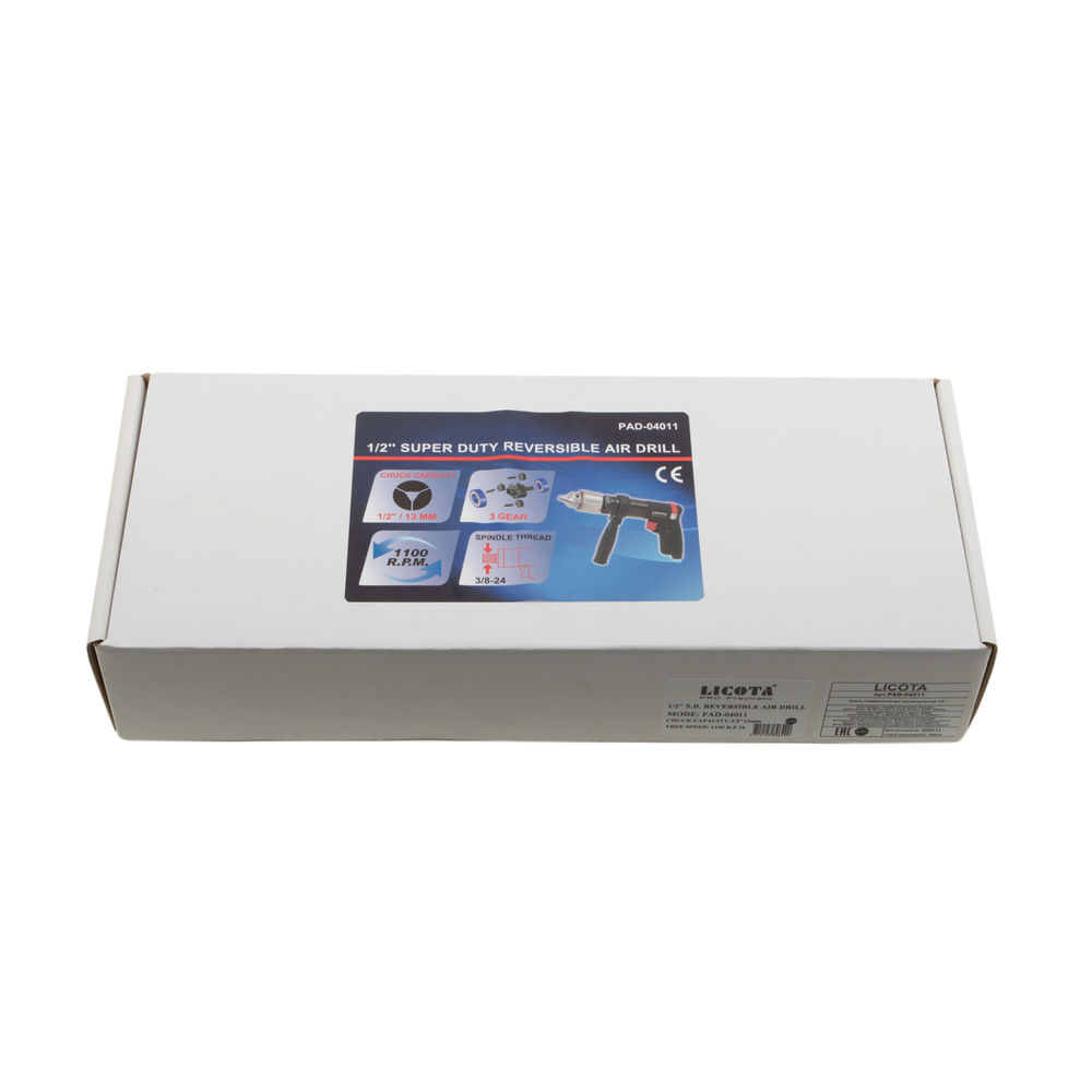 Дрель пневматическая промышленная 1/2, Licota, PAD-04011