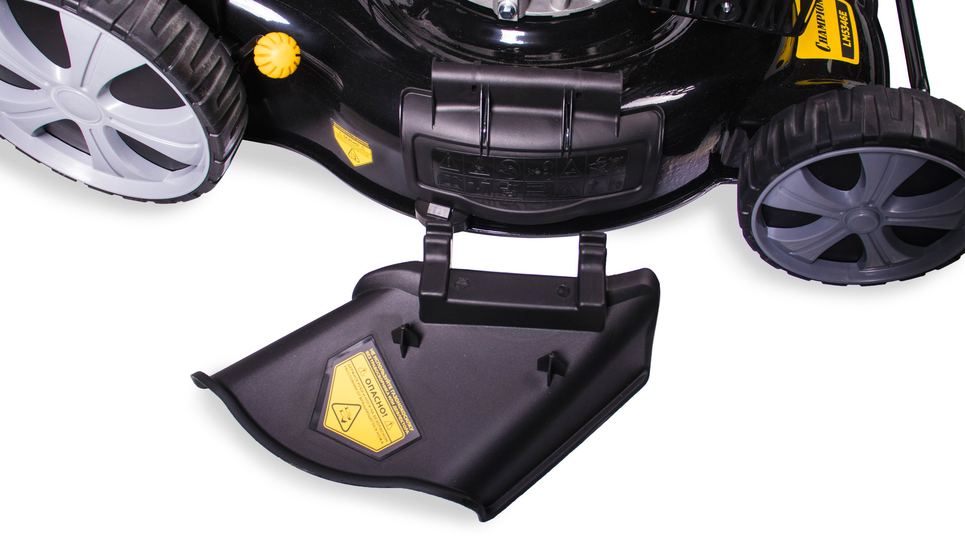 Газонокосилка CHAMPION LM5346E (4,4кВт привод 525мм70л25-75мм 1рычаг/7, 37,2кг 4в1, эл. запуск) (LM5346E)