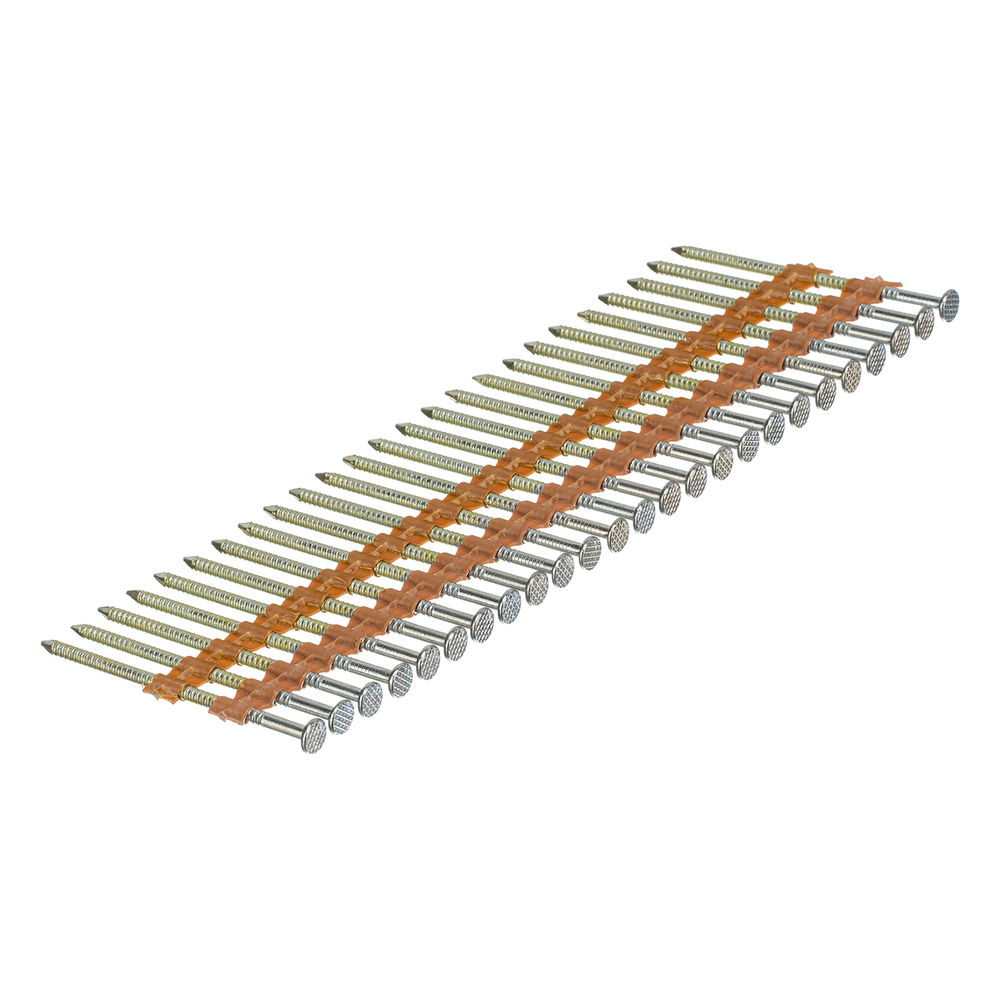 Гвозди для пнев. нейлера (оцинк.) длина - 65 мм, диам. - 2,9 мм, 2000 шт. Denzel (57685)