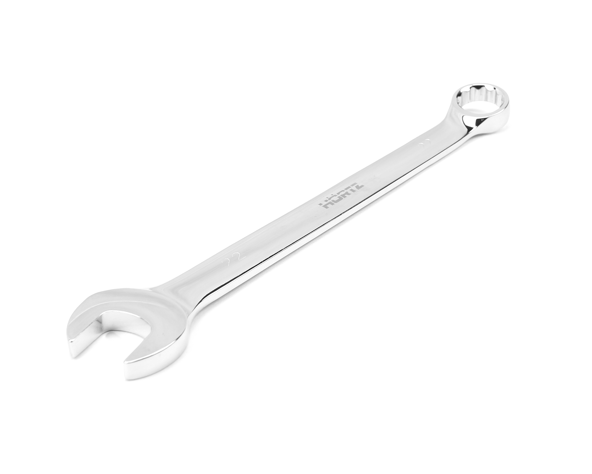 Ключ гаечный комбинированный удлиненный 22х22 мм хромирование HORTZ