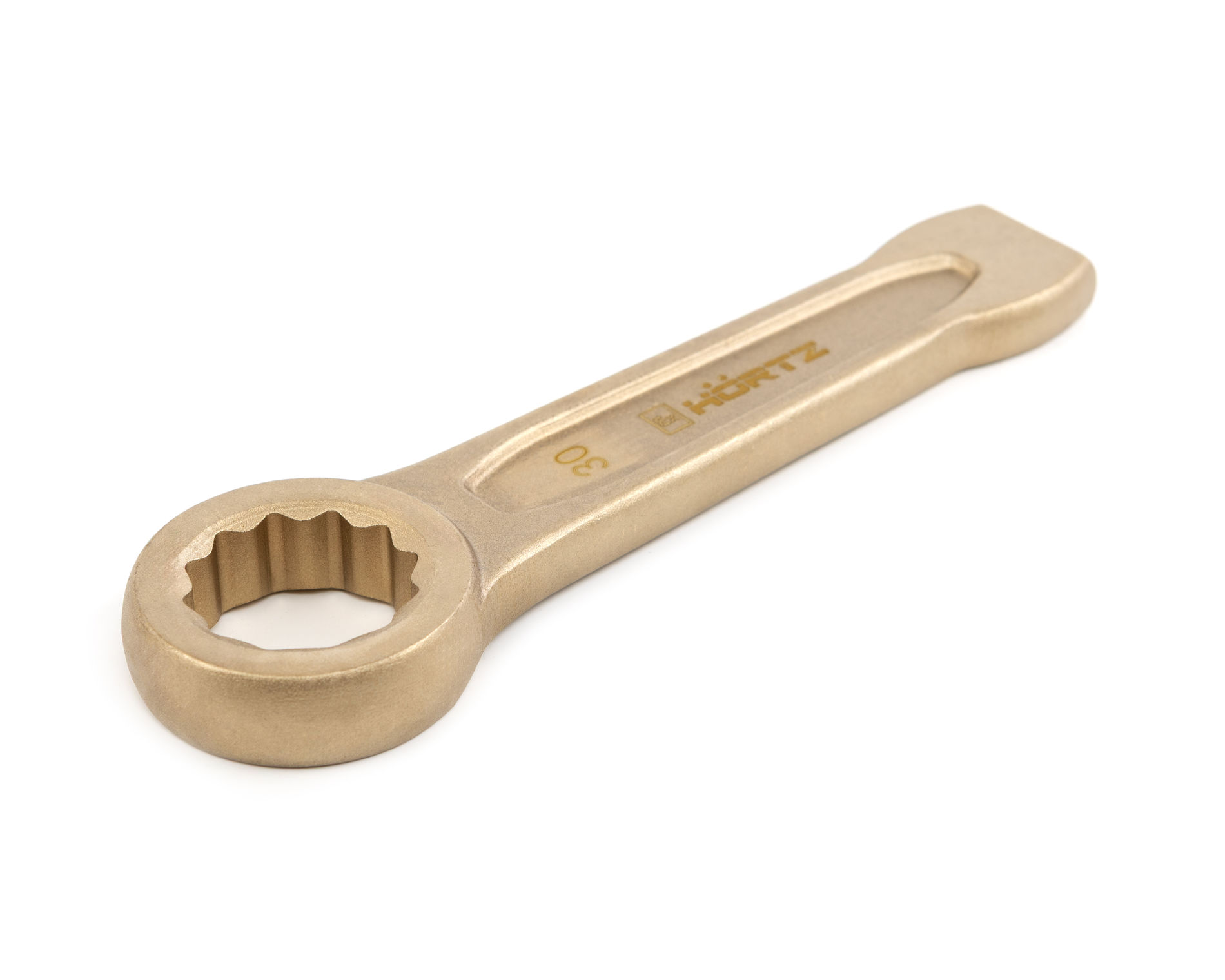 Ключ гаечный накидной ударный 30 искробезопасный сплав AlCu, HORTZ