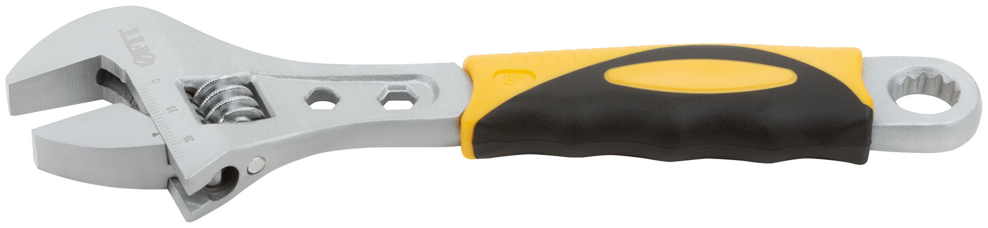 Ключ разводной Классик, шкала, увелич.захват, прорезин.ручка 200 мм ( 28 мм )