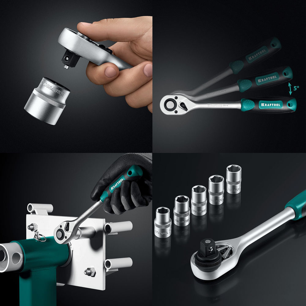 Набор инструмента универсальный 99 предм., (1/2+1/4) GRAND-99 KRAFTOOL 27978-H99