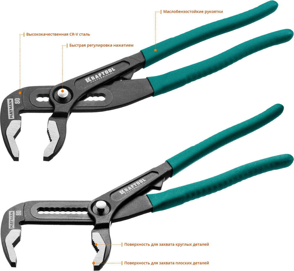Клещи переставные 300 мм KAYMAN KRAFTOOL 22353-30