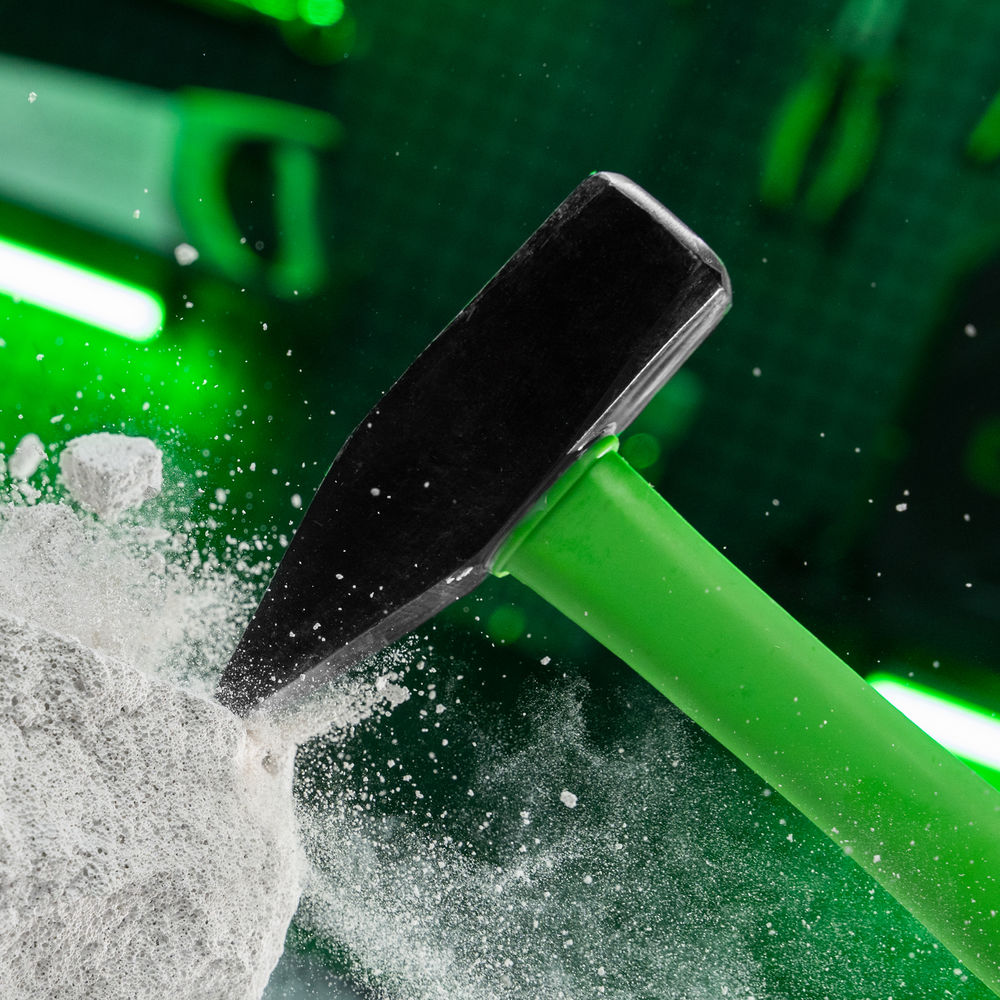 Молоток слесарный, 1000 г, фибергласовая обрезиненная рукоятка Сибртех (10329)