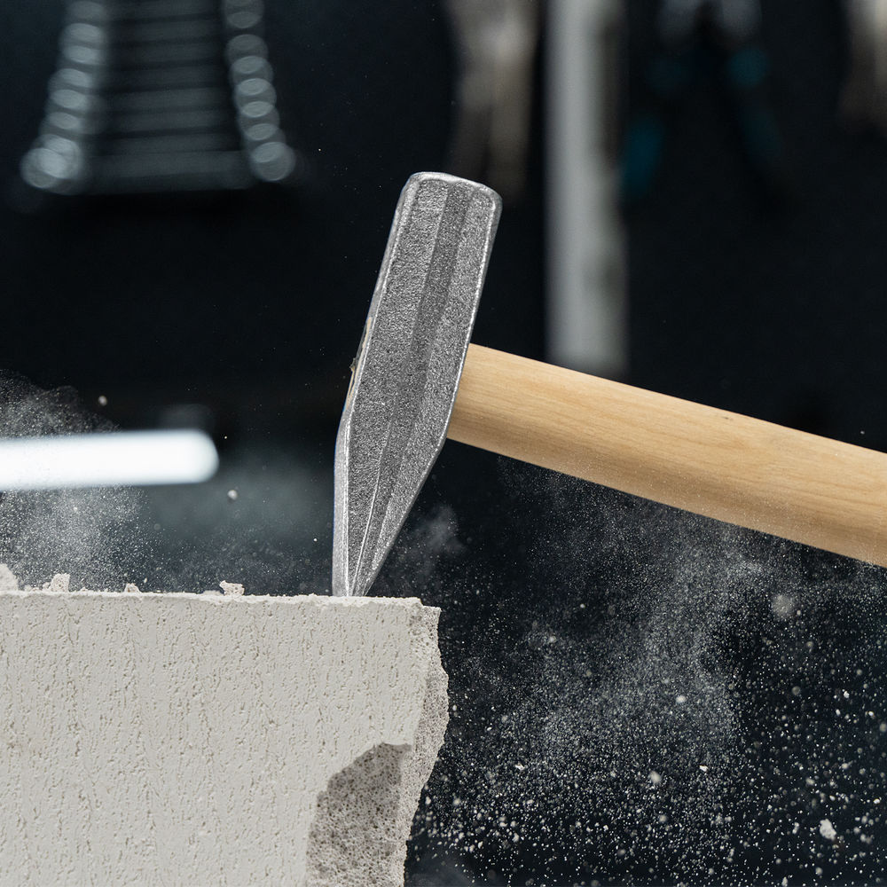 Молоток слесарный, 500 г, квадратный боек, деревянная рукоятка Россия