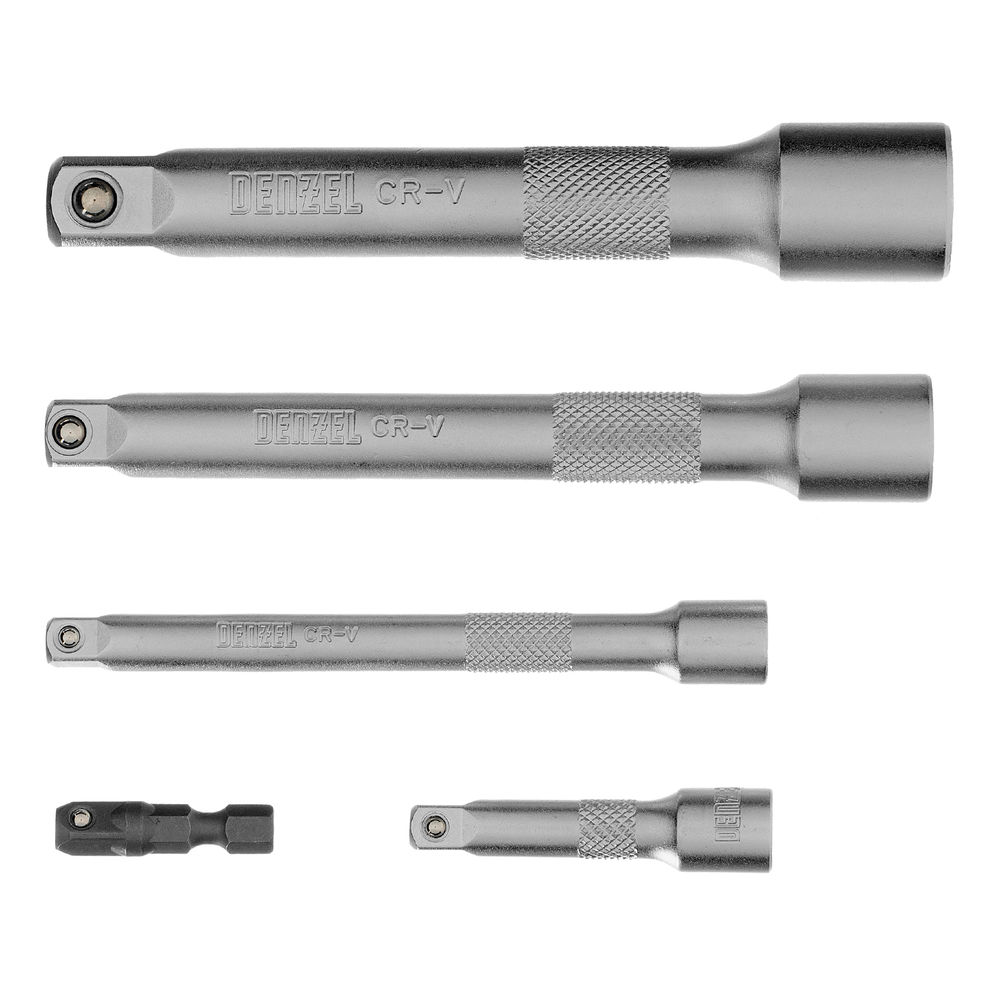 Набор инструментов, 1/2, 1/4, 3/8, CrV, S2, пластиковый кейс, 216 предметов Denzel