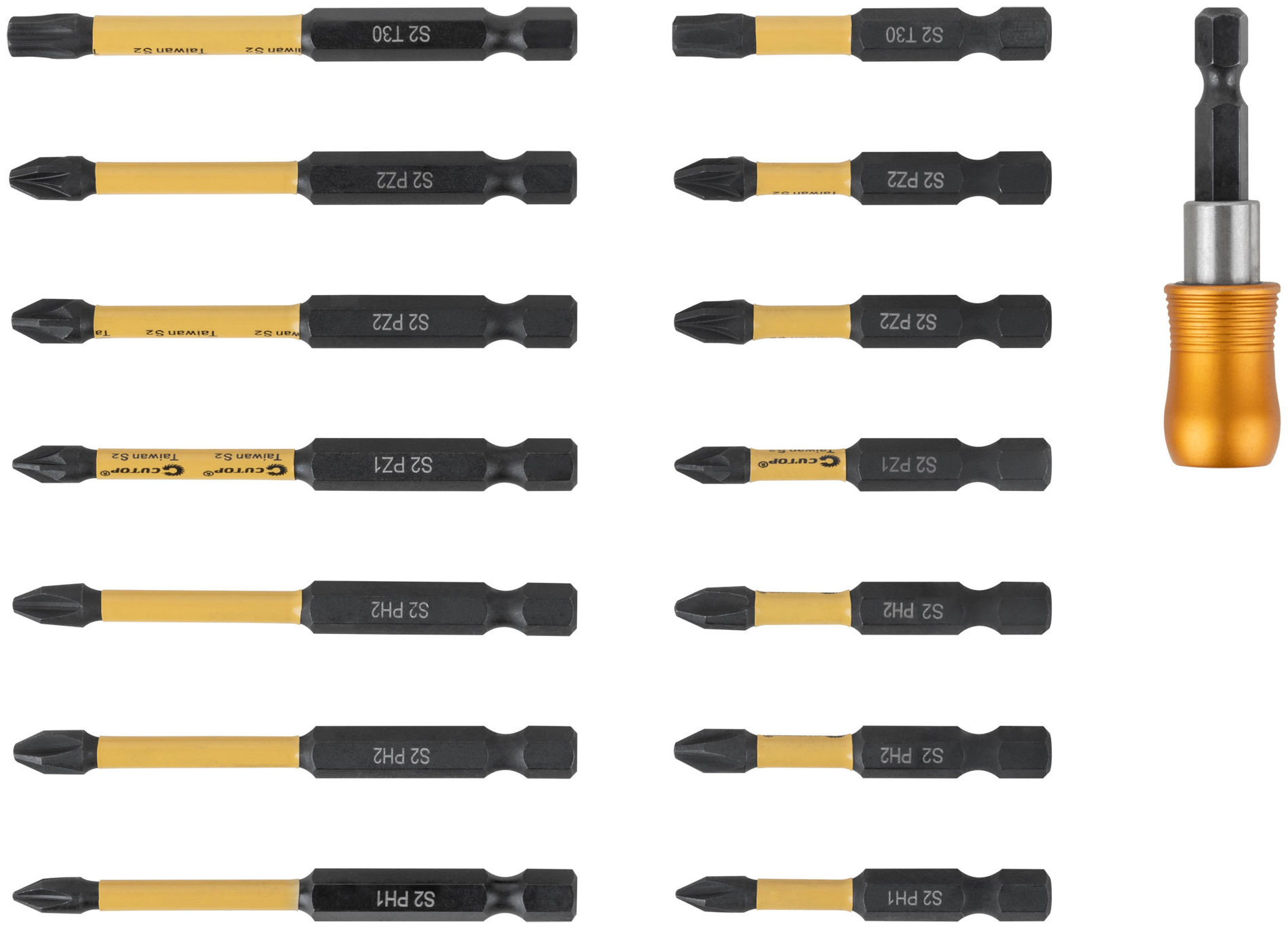 Набор торсионных бит Ударник 50/75, Cutop profi plus, 15 предметов (83-992)