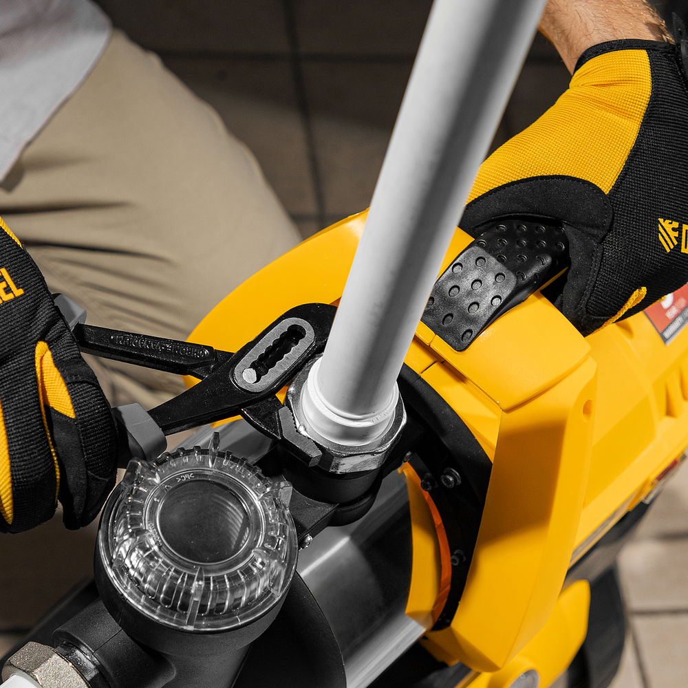 Насосная станция PSХ950X, Х-Pro, 950 Вт, 3300 л/ч, ресивер 24 л, подъем 38 м, нержавейка Denzel (97214)