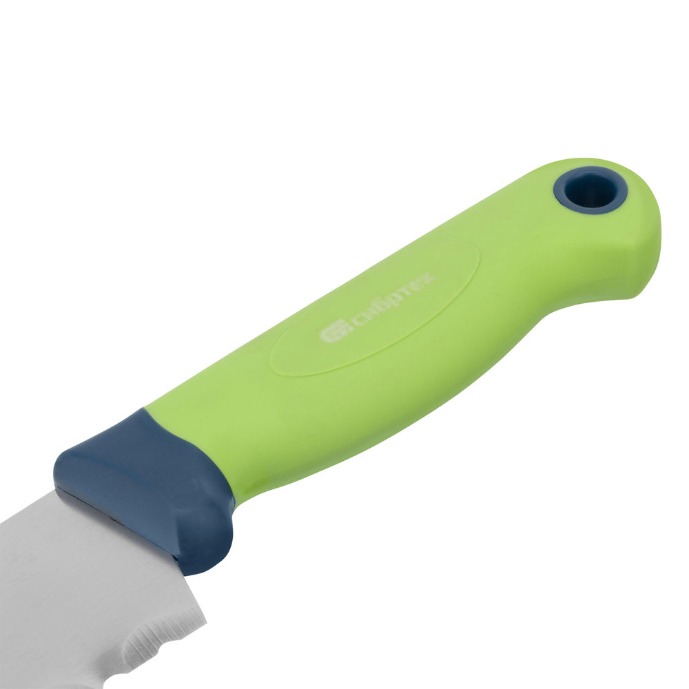 Нож для резки теплоизоляционных панелей, обрезиненная рукоятка, 475 мм, лезвие 340 мм Сибртех (79025)