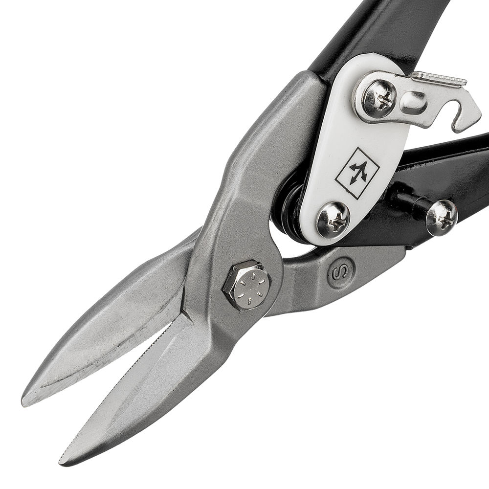 Ножницы по металлу, 250 мм, прямой рез, сталь CRMO, двухкомпонентные рукоятки, PRO Matrix (78322)