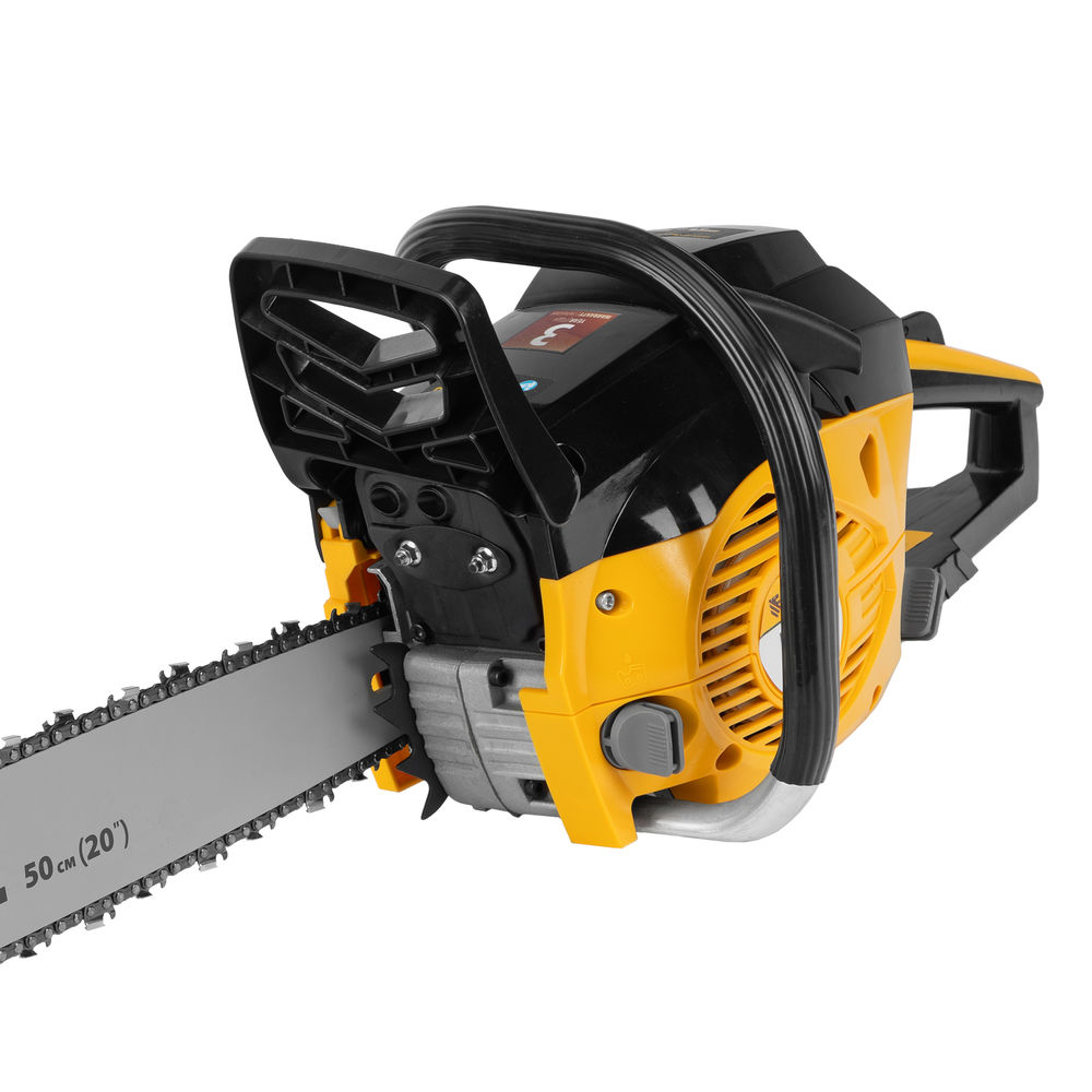 Пила цепная бензиновая DGS-5820, шина 50 см, 58 см3, 4.1 л.с, шаг 0.325, паз 1.5 мм, 76 звеньев Denzel (95235)