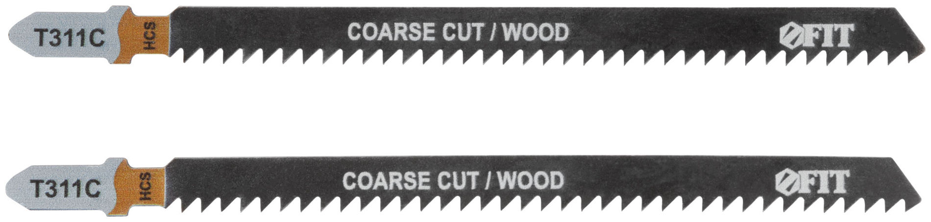 Полотна по дереву, HCS, разведенные, фрезерованные зубья, 126/100/2,5 мм (Т311С), 2 шт. (40883)