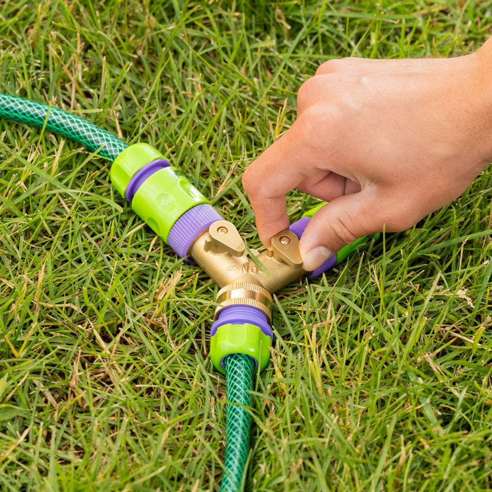 Разветвитель двухканальный, регулируемый, внешняя и внутренняя резьба 3/4, латунный Palisad (66523)