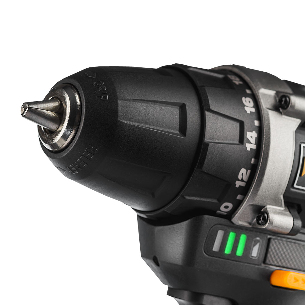 Дрель-шуруповерт аккумуляторная PRO 10 мм,16В, 2*2Ач, 45Нм RUNTEC RT-ID122