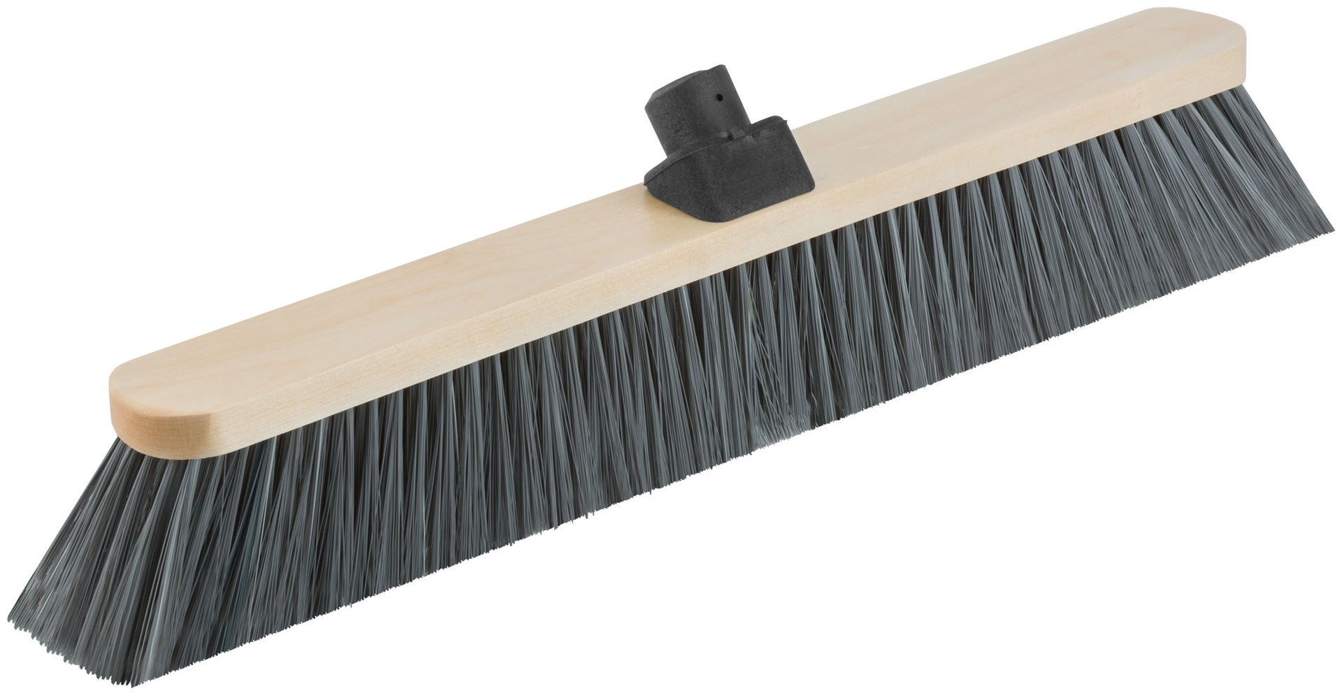 Щетка для пола деревянная наклонная Метро, пластиковая тулейка под углом, 5-ти рядная, 500х45 мм (68038)