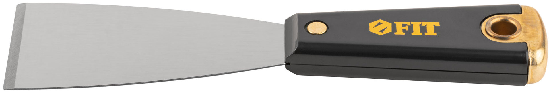 Шпатель для удаления ржавчины Профи, толщ. лезвия 1 мм, пластик.ручка с метал.бойком 2 (50 мм) (06390)