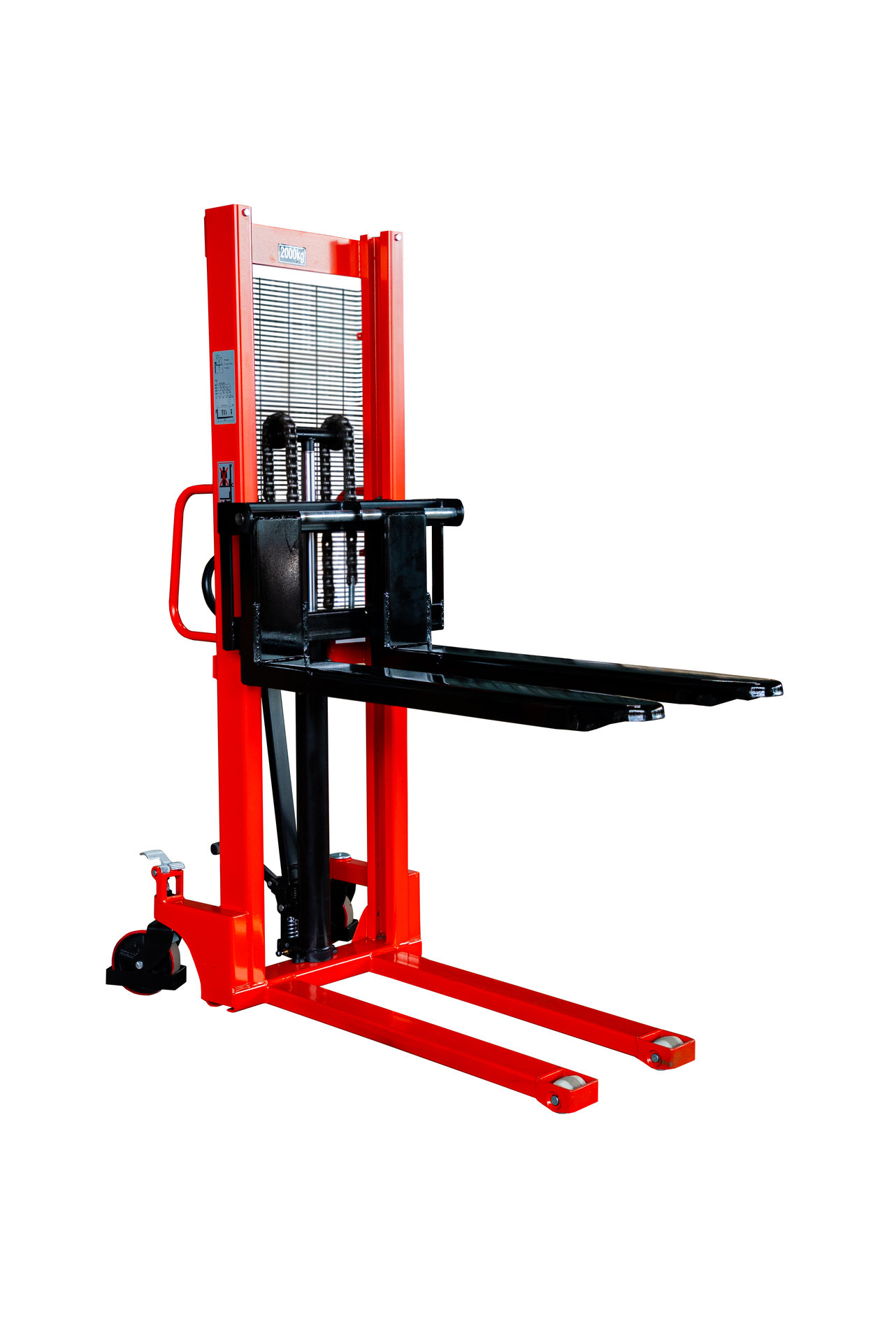 Штабелер гидравлический 2,0 т 1,6 м TOR CTY-E с раздвижными вилами (1005780)