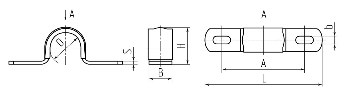 Скоба металлическая СМД-П 31-32 (Fortisflex) (62985)