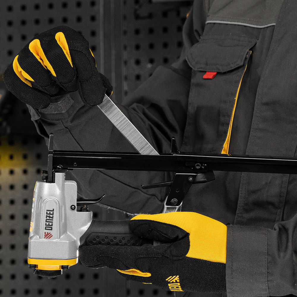 Скобы 21GA для пнев. степл., 16мм, шир. - 0,95мм, тол. - 0,6мм, шир. скобы - 12,8мм, 5000шт Denzel (57680)