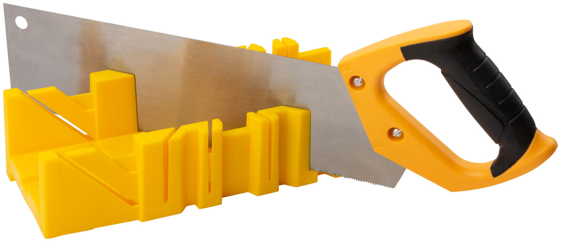 Стусло пластиковое желтое с пилой 350 мм (41263)