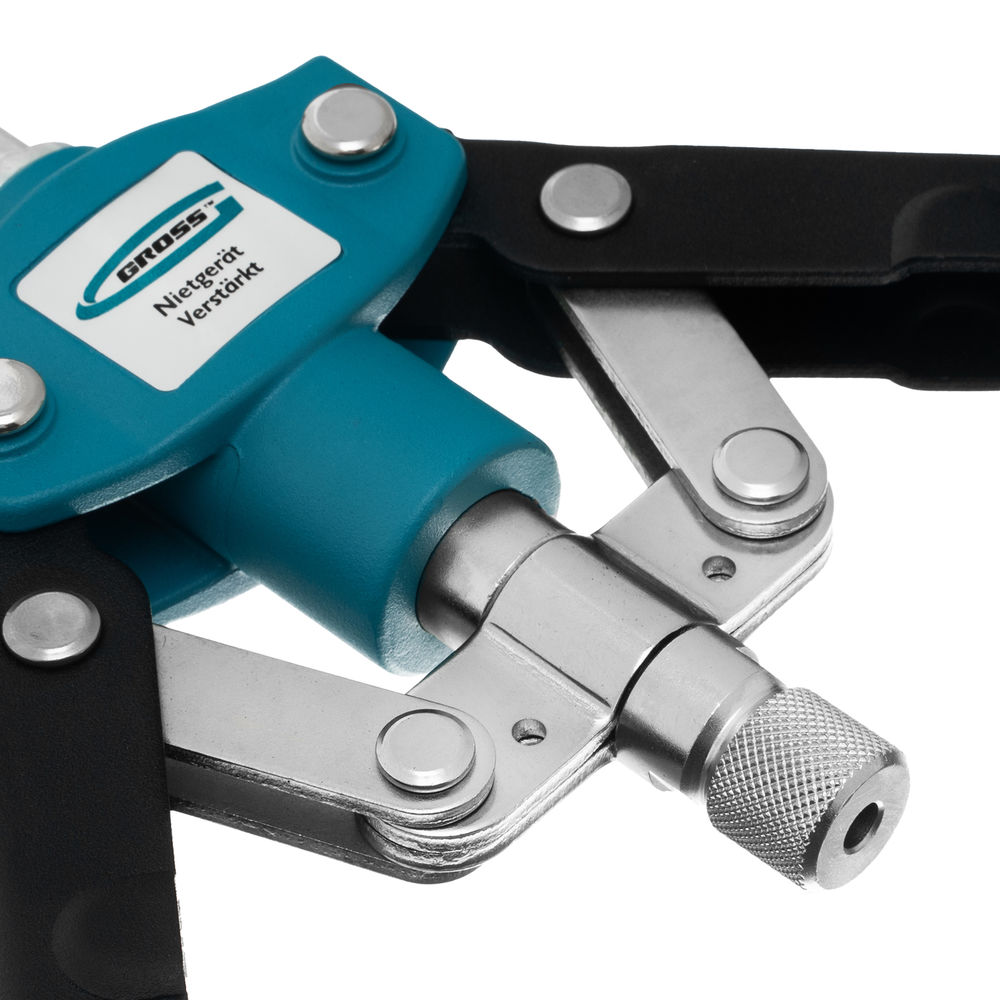 Заклепочник двуручный 420 мм, двухкомпонентные рукоятки, для заклепок 2.4-3.2-4.0-4.8 Gross (40407)