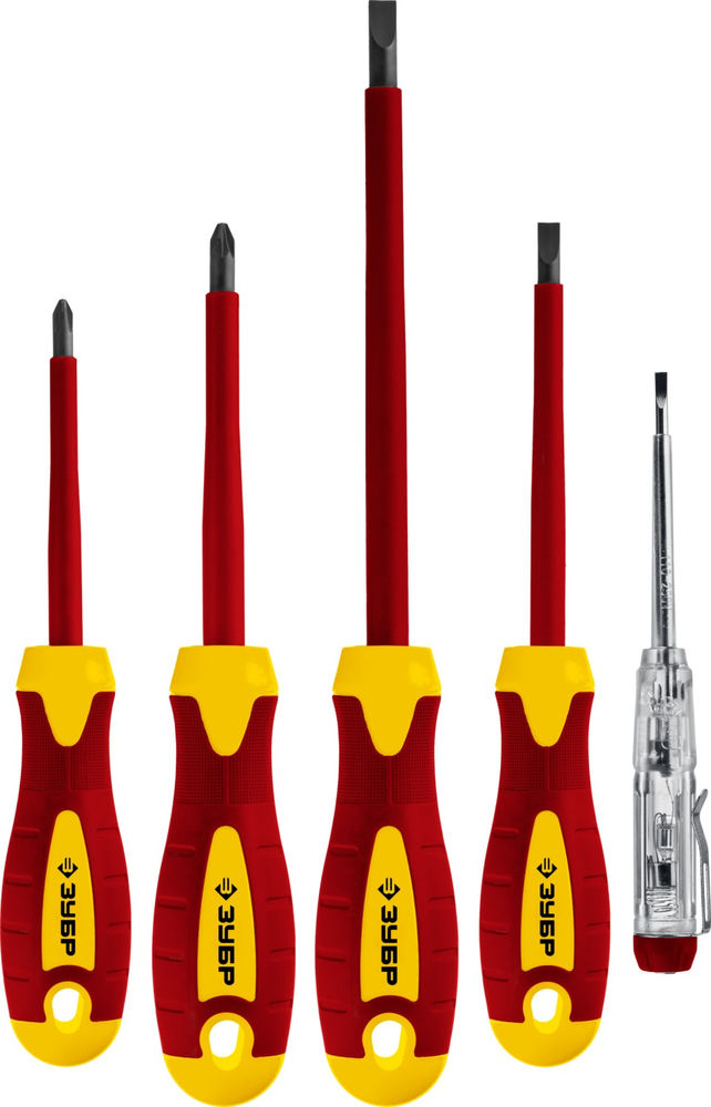 Набор отверток диэлектрических 5 предм Профессионал ЗУБР 25265
