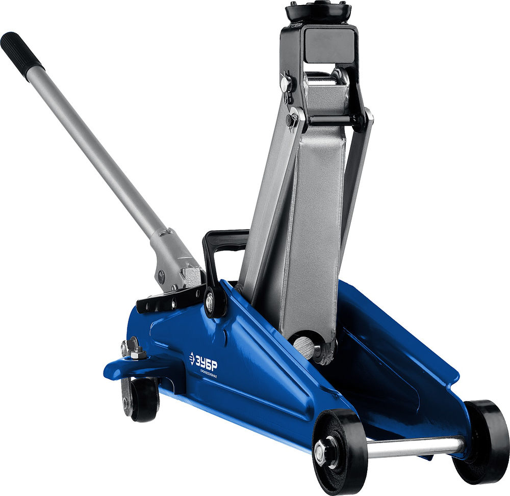 Подкатной домкрат с увеличенным подъемом в кейсе 2 т 130 - 380 мм Профессионал ЗУБР Т-50 43052-2-K