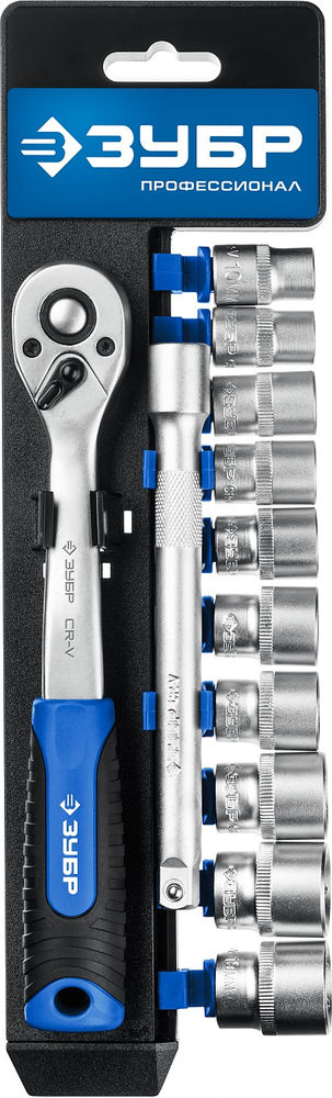 Набор торцовых головок 12 предм., 3/8 ЗУБР ТС-12Б Профессионал 27646-H12_z01