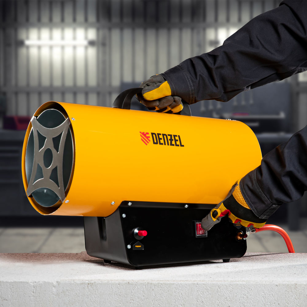 Газовая тепловая пушка GHG-30, 30 кВт, 900 м3/ч, пропан-бутан Denzel (96479)