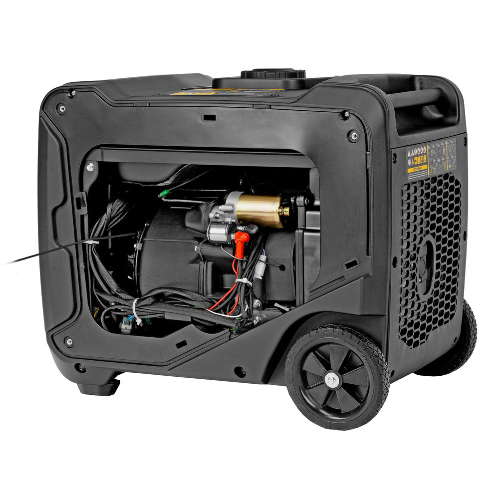 Генератор инверторный GS-4500iSE, 4,5 кВт, 230 В, закрытый корпус, электростартер DENZEL (94714)