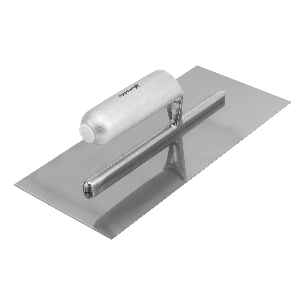 Гладилка стальная, 280 х 130 мм, зеркальная полировка, деревянная ручка Matrix (86732)