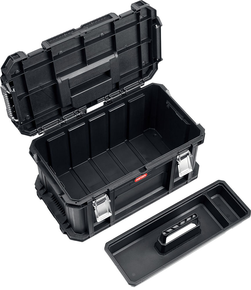 Набор пластиковый 564 х 373 х 700 мм (22) ящик-тележка + ящик для инструментов + ящик органайзер SMART ROLLING KETER 38390-22