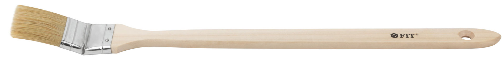 Кисть радиаторная, натуральная светлая щетина, деревянная ручка 1,5 (38 мм) (01214)