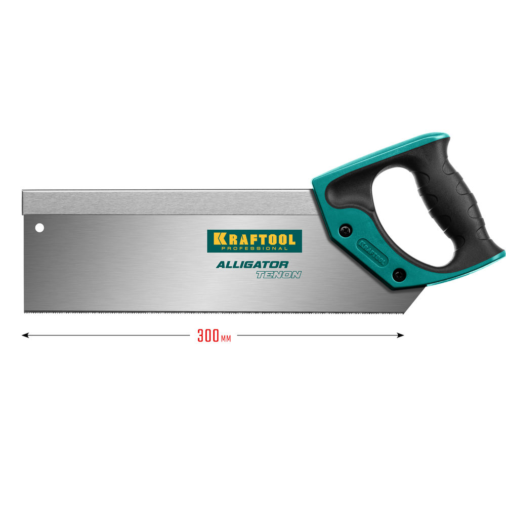 Ножовка с обушком для стусла Alligator Tenon 15, 300 мм KRAFTOOL 15228-30