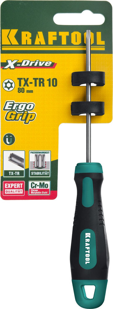 Отвертка Х-Drive, TX HOLE10 x 80 KRAFTOOL 250077-10-080
