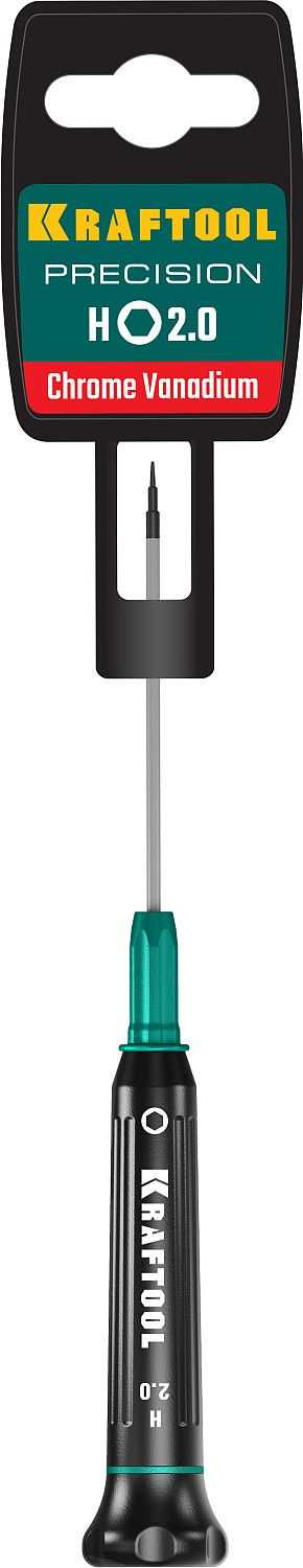 KRAFTOOL Precision, Hex2.0, отвертка для точных работ (25685-2.0)