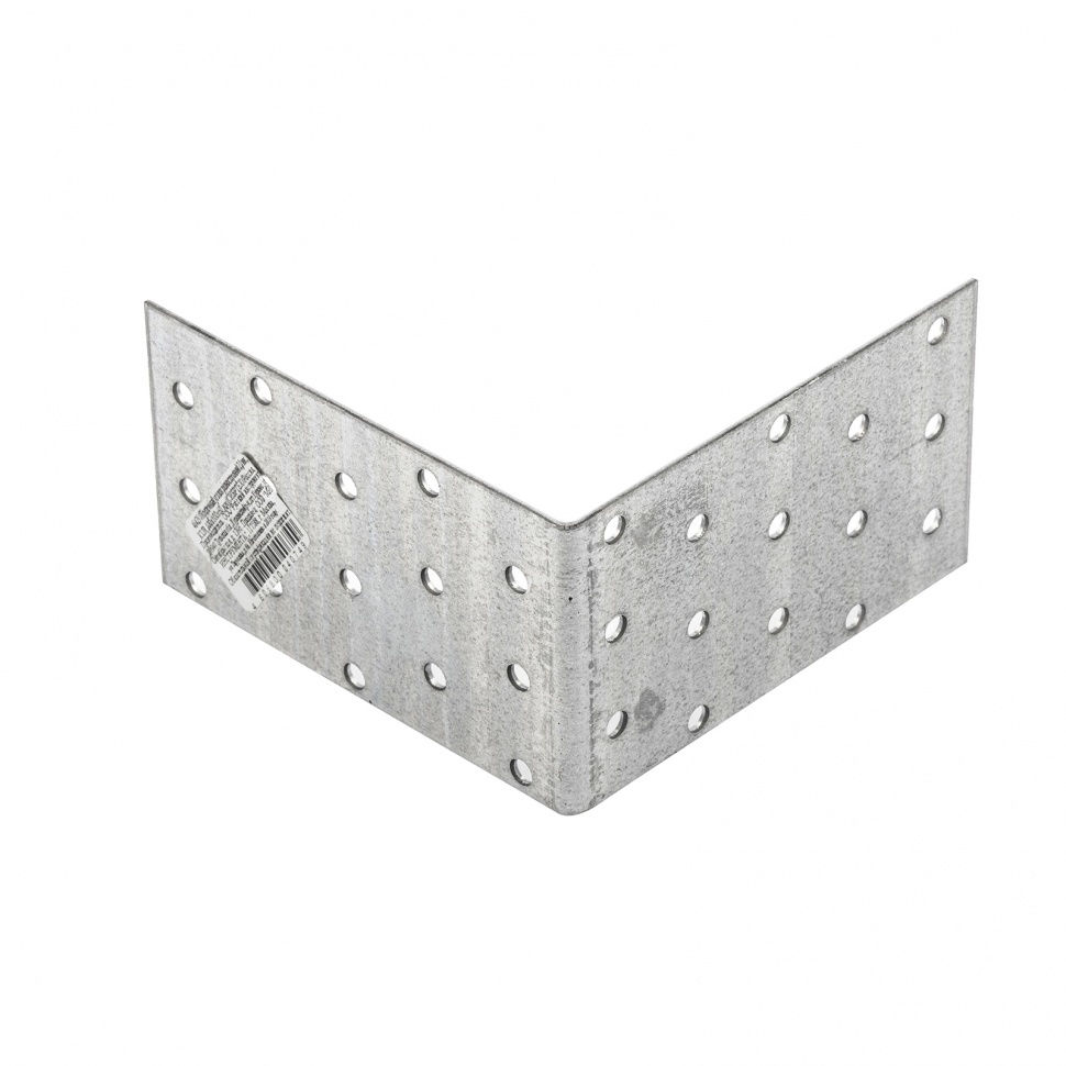 Крепежный уголок равносторонний 2 мм, KUR 100 х 100 х 60 мм Сибртех (46429)
