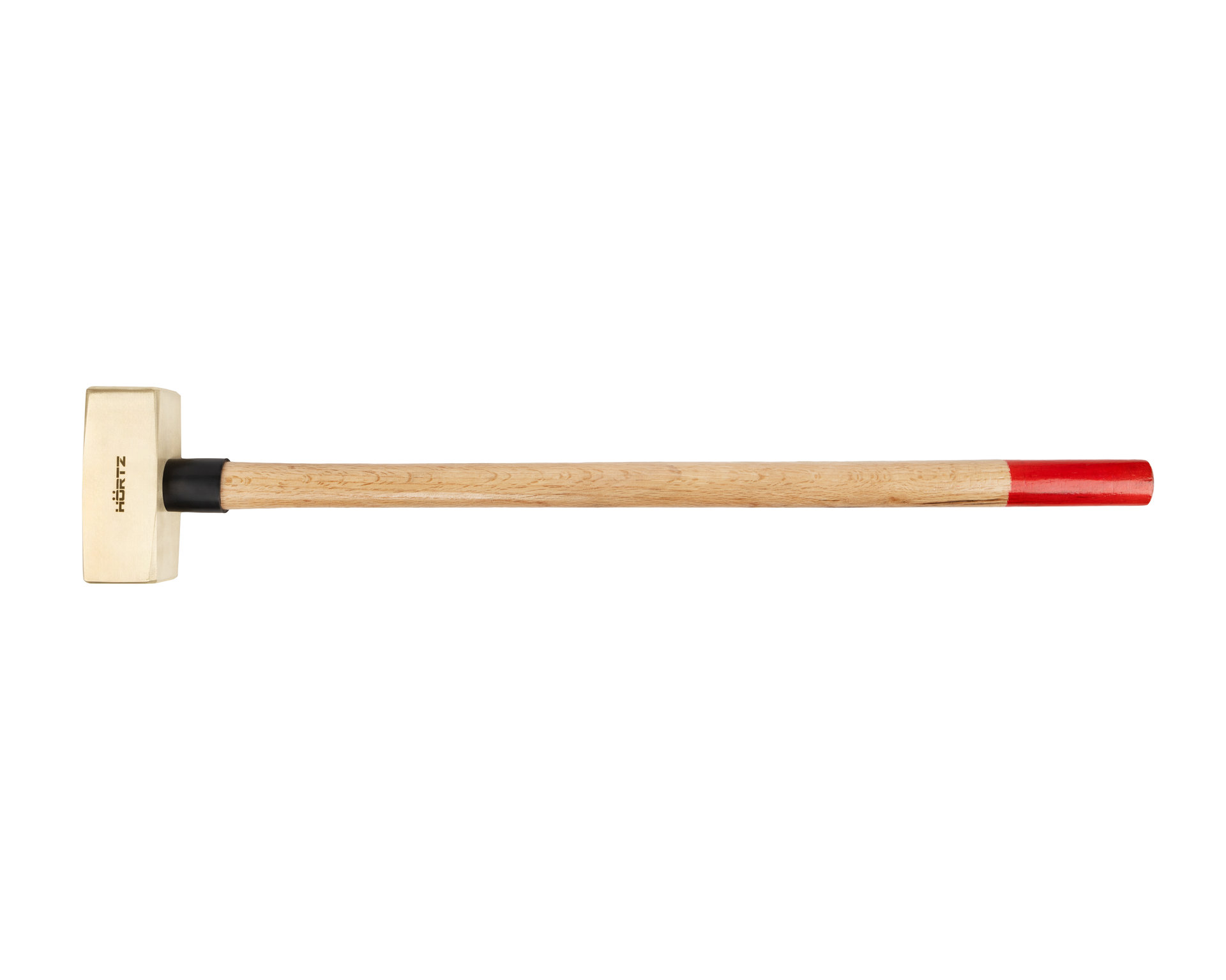 Кувалда тупоносая (немецкий тип) 5 кг латунь рукоятка дерево искробезопасная 2104B-1018,  HORTZ