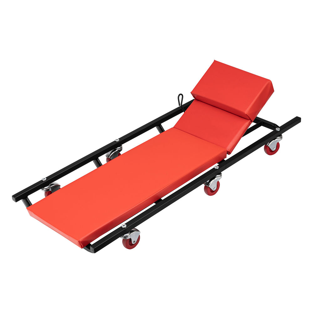 Лежак ремонтный на шести колесах, 1030 х 440 х 120 мм, поднимающийся подголовник Matrix (567455)