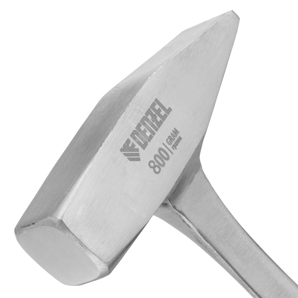 Молоток слесарный 800 г, цельнометаллический, двухкомпонентная рукоятка Denzel (10405)